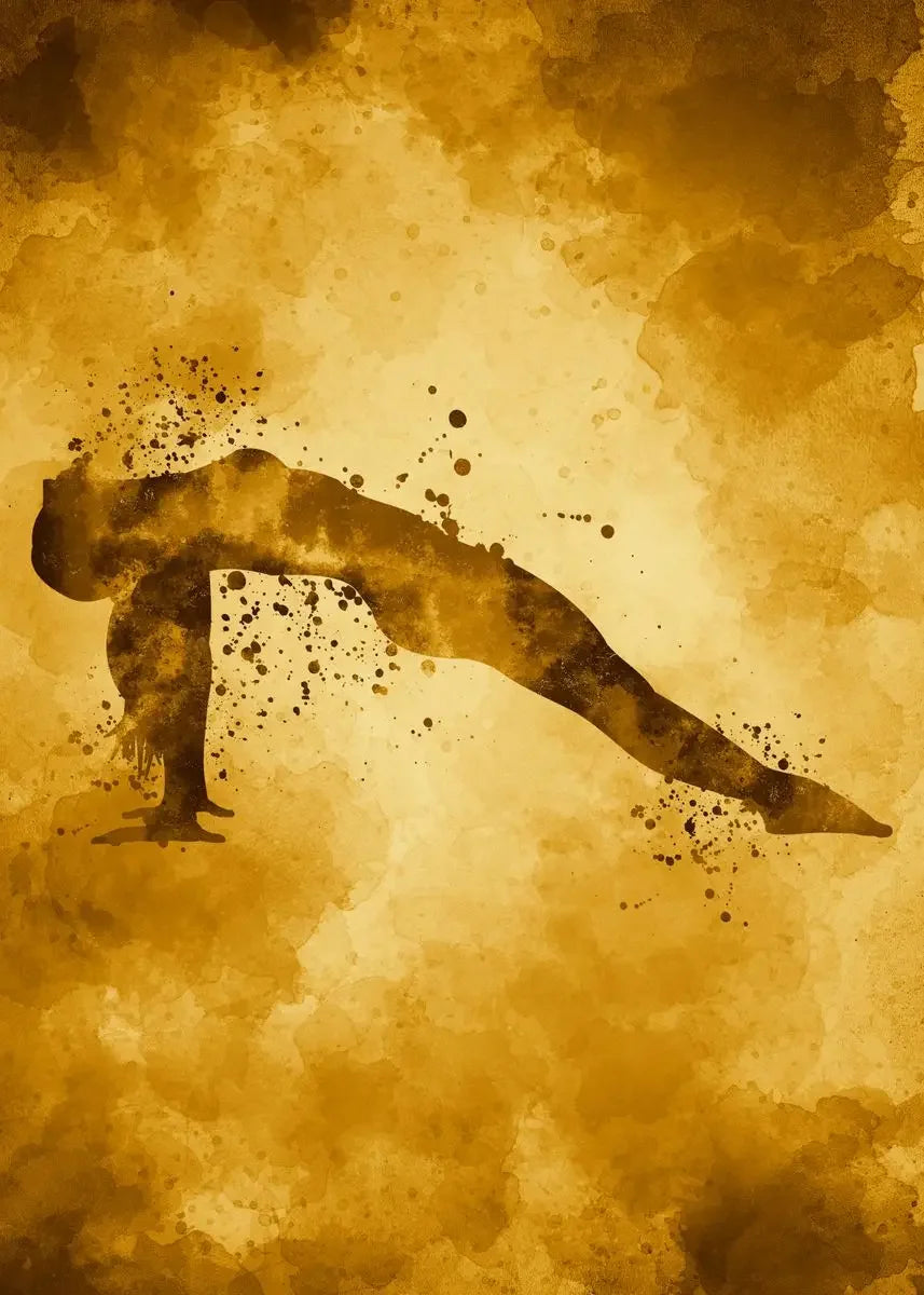 Vintage Yoga Pose Series: Art Poster (Unframed Canvas) Painting Wall Prints Yoga Room