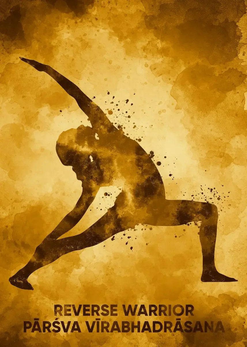 Vintage Yoga Pose Series: Art Poster (Unframed Canvas) Painting Wall Prints Yoga Room