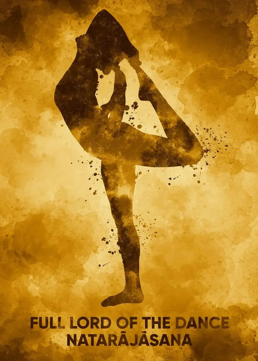 Vintage Yoga Pose Series: Art Poster (Unframed Canvas) Painting Wall Prints Yoga Room