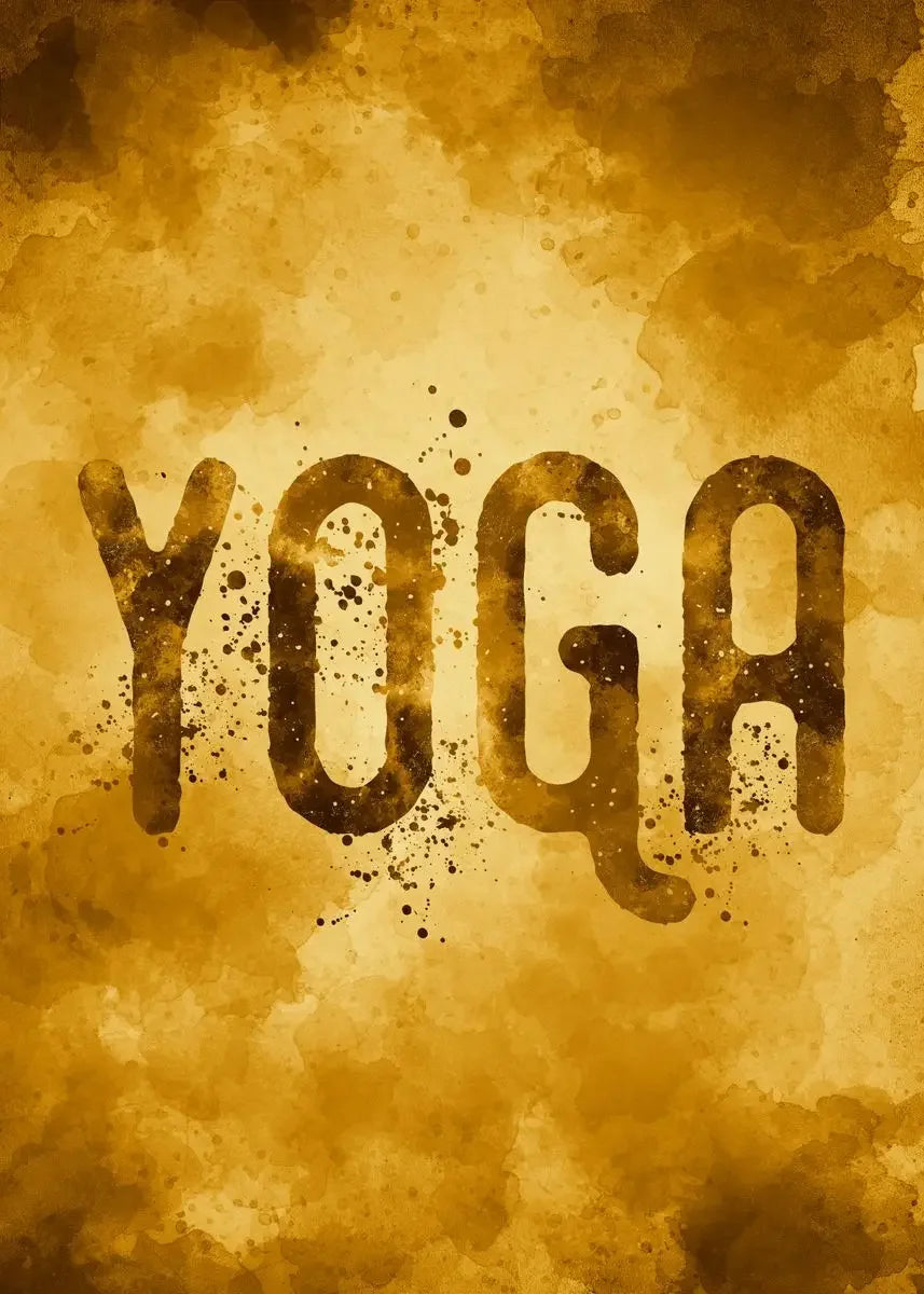 Vintage Yoga Pose Series: Art Poster (Unframed Canvas) Painting Wall Prints Yoga Room