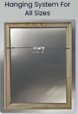 Home Sweet Home - Metal Art Print with Recessed Wooden Frame Hanging System