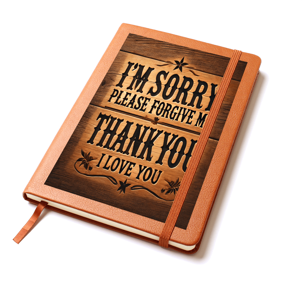 Ho'Oponopono Healing and Clearing Journal - Graphic Vegan Leather Notebook