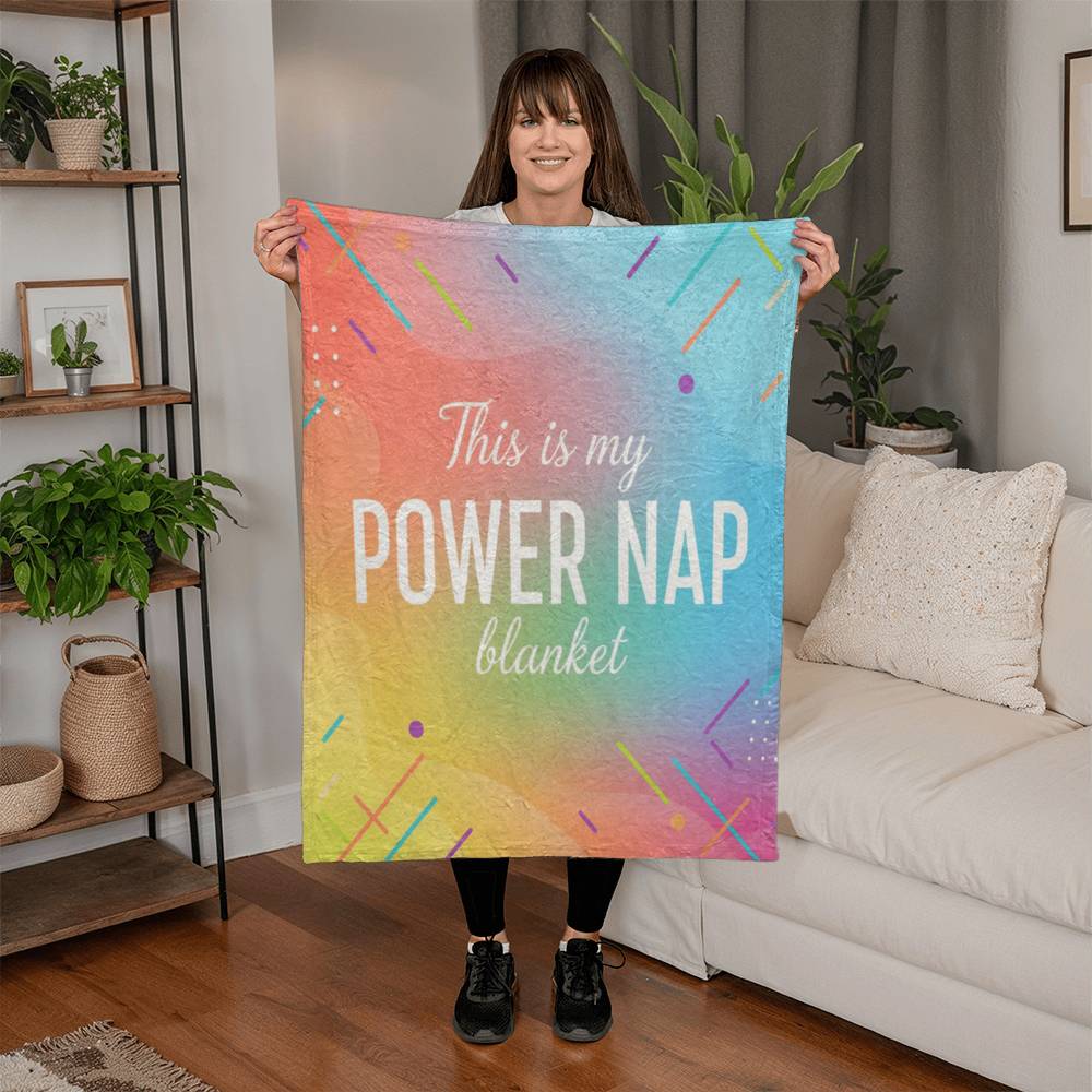 Our POWER NAP Mink Touch Fleece Blanket is Your Cozy Companion in 2 Sizes