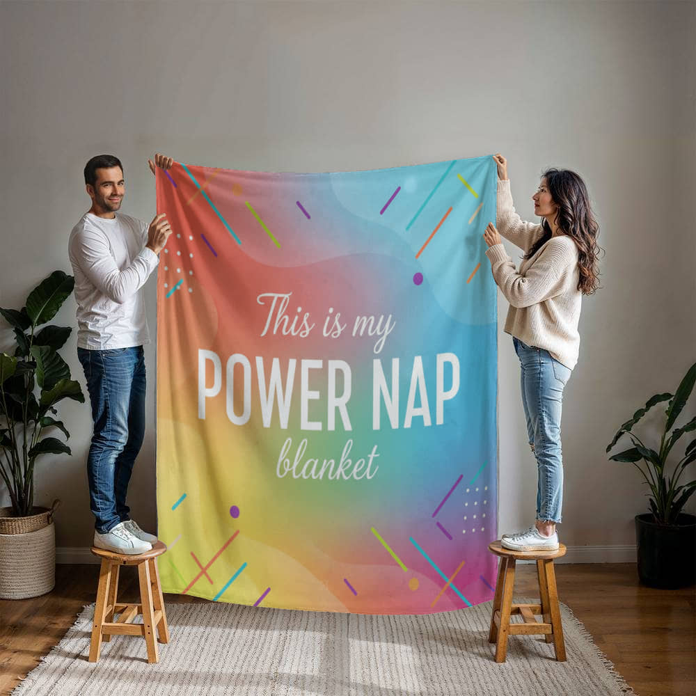 Our POWER NAP Mink Touch Fleece Blanket is Your Cozy Companion in 2 Sizes