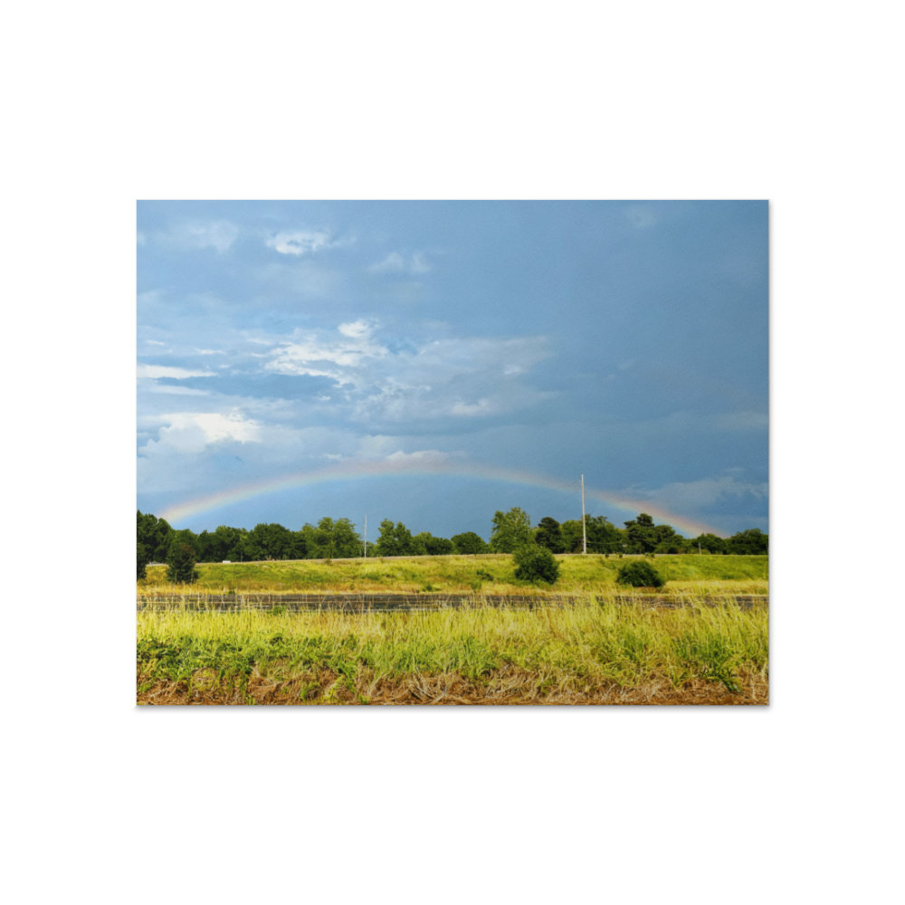 Texas Highway Rainbow Photograph by Reiki Nan - High Gloss Poster