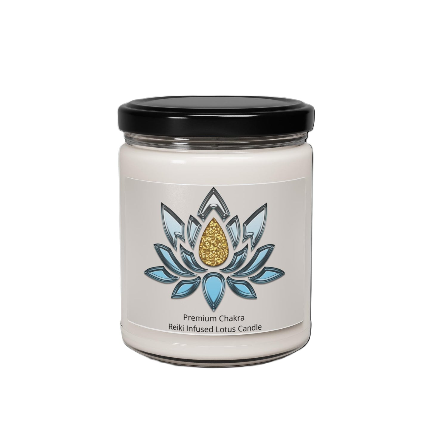 Scented White Lotus Candles - Infused with Reiki Energy - 9 oz Soy Candle w/ Multiple Scents Available