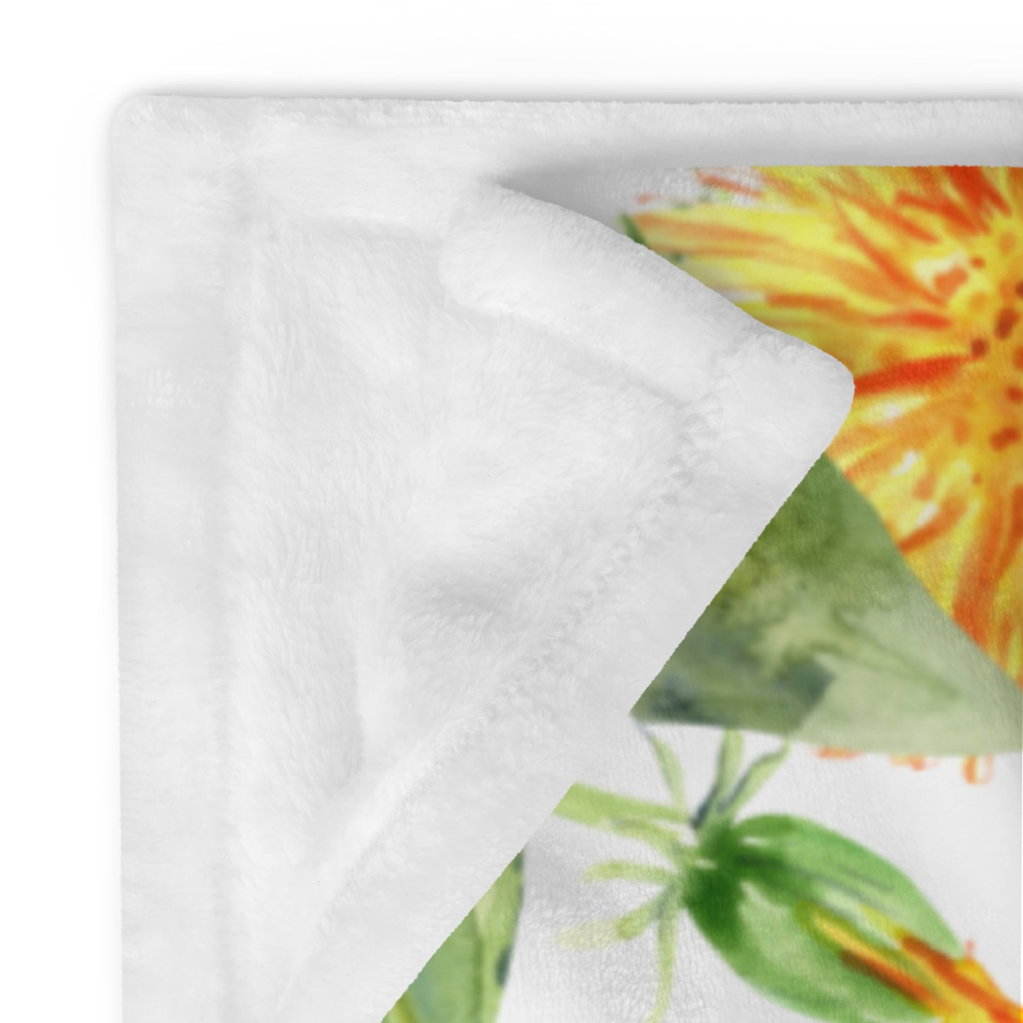Daffodils on White Background - Throw Blanket - Help Balance Solar Plexus Chakra