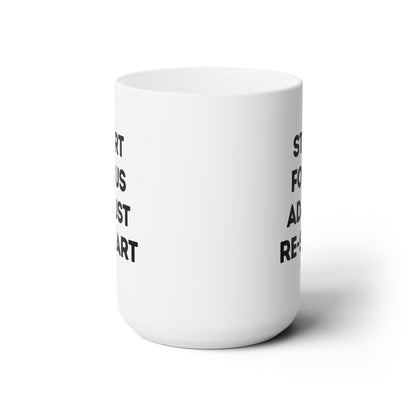 Start - Focus - Adjust - Re-Start Motivational Large Ceramic Mug 15oz