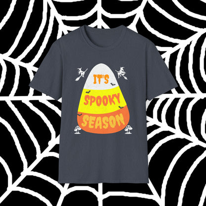 It's Spooky Season Halloween Fall Autumn Witchy Candy Corn Colorful Fun Unisex Softstyle T-Shirt MII Designs