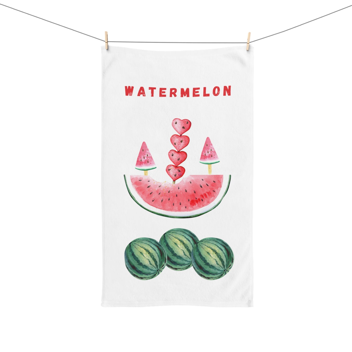 Watermelon Theme Hand Towel, Cup Towel, Tea Towel by PC Designs