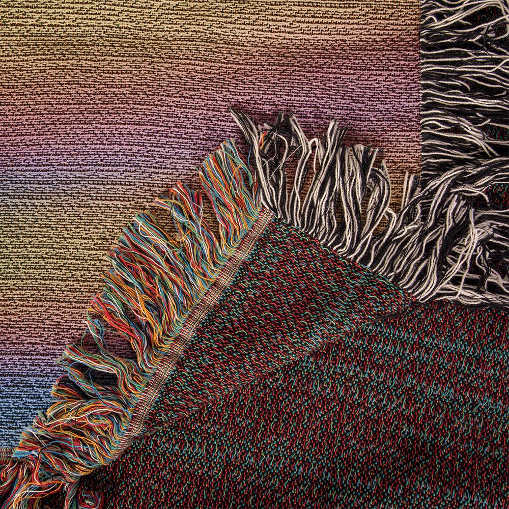 Sunrise to Serenity Photo Heirloom Woven Blanket (Portrait) of 100% Cotton