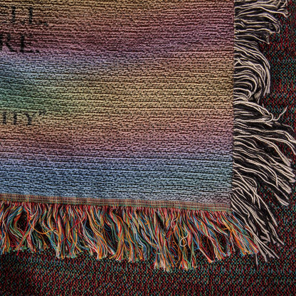 Sunrise to Serenity Photo Heirloom Woven Blanket (Portrait) of 100% Cotton