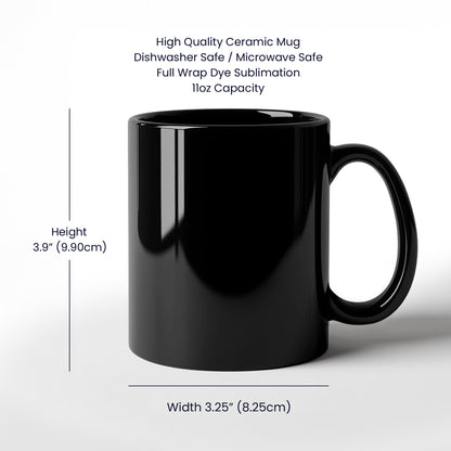 Black Ceramic Mug Multiple Variants