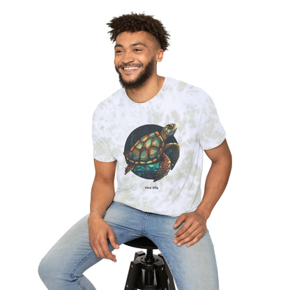 Sea Life Sea Turtle MII Designs Unisex Fashion Tie Dyed T-Shirt Tee Shirts B+C