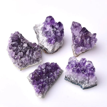 Natural Amethyst Crystal Cluster Quartz Raw Crystals Healing Stone Purple Feng Shui Stone Ore Mineral Home Decoration