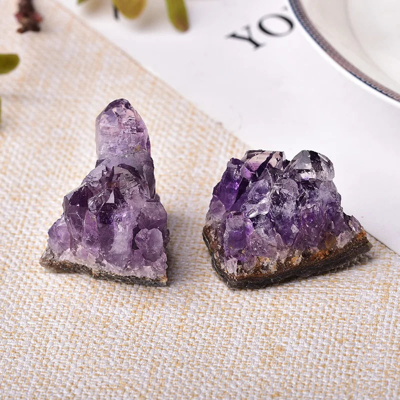 Natural Amethyst Crystal Cluster Quartz Raw Crystals Healing Stone Purple Feng Shui Stone Ore Mineral Home Decoration