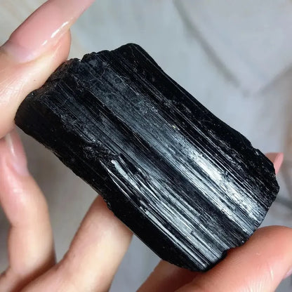 Natural Black Tourmaline Gravel Raw Gem Mineral Specimen