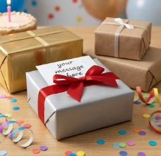 Gift Wrap with Personalized Message