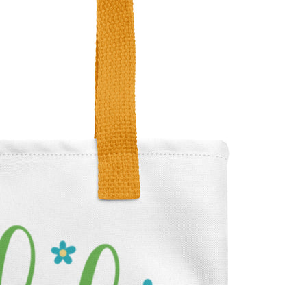 Live Life in Full Bloom Colorful Positive Spring Summer Handle View Upclose 