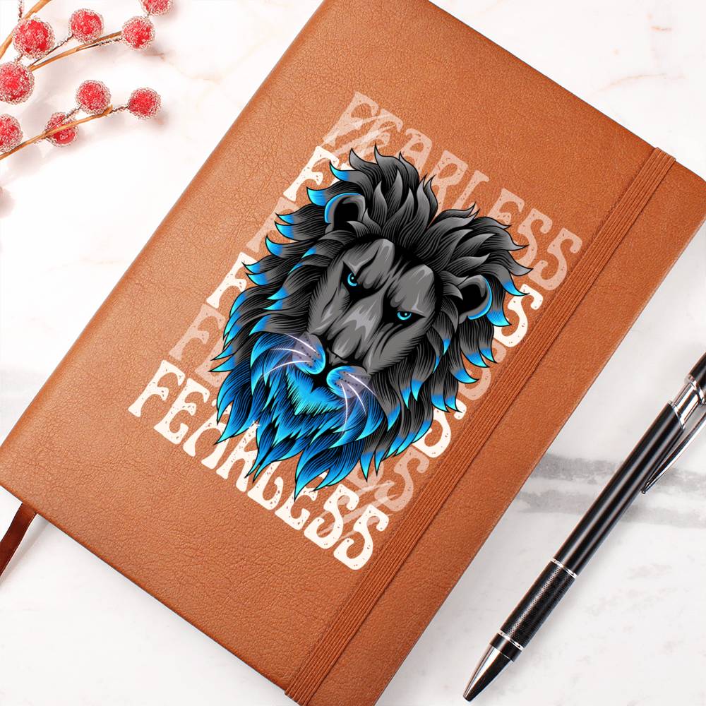 Fearless Lion Head Graphic Vegan Journal