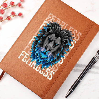 Fearless Lion Head Graphic Vegan Journal