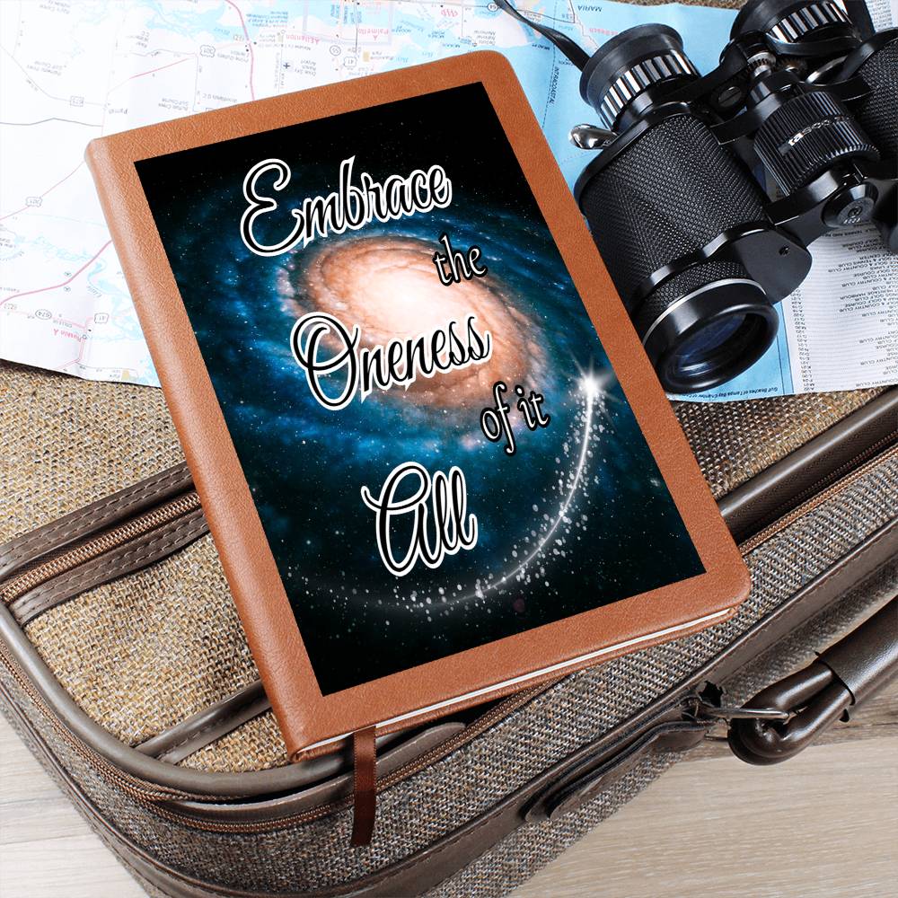 Embrace the Oneness of it all Graphic Journal Vegan Leather