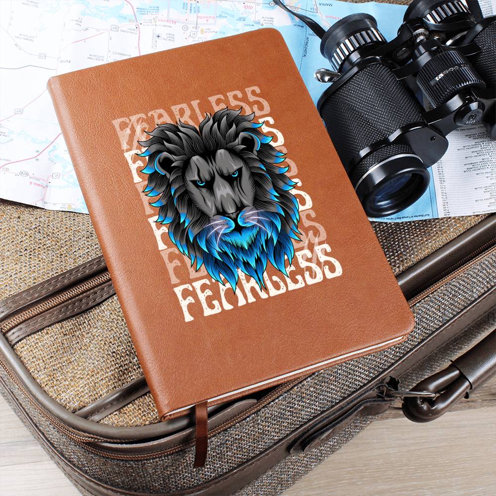 Fearless Lion Head Graphic Vegan Journal