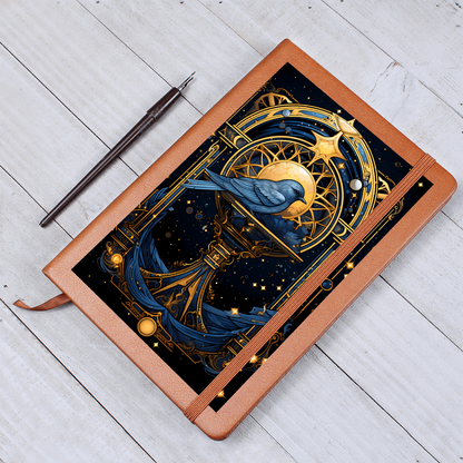 Bluebird Celestial Portal - Vegan Leather Graphic Journal