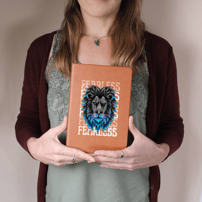 Fearless Lion Head Graphic Vegan Journal