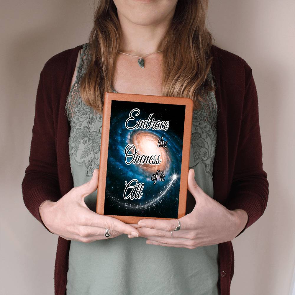 Embrace the Oneness of it all Graphic Journal Vegan Leather