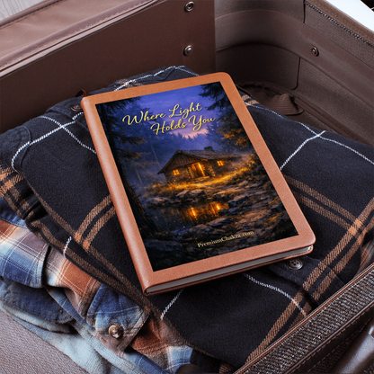 Where Light Holds YOU – Premium Chakra's Safe Space Journal in Vegan Leather