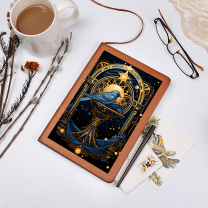 Bluebird Celestial Portal - Vegan Leather Graphic Journal