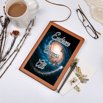 Embrace the Oneness of it all Graphic Journal Vegan Leather