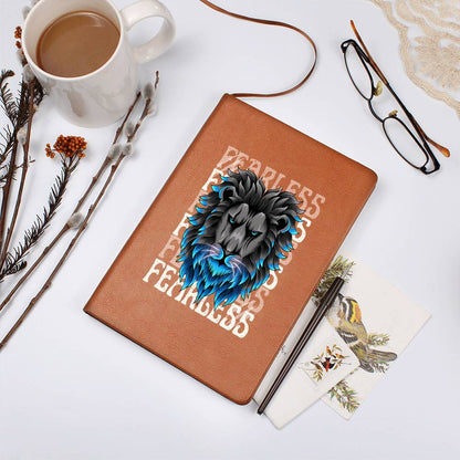 Fearless Lion Head Graphic Vegan Journal