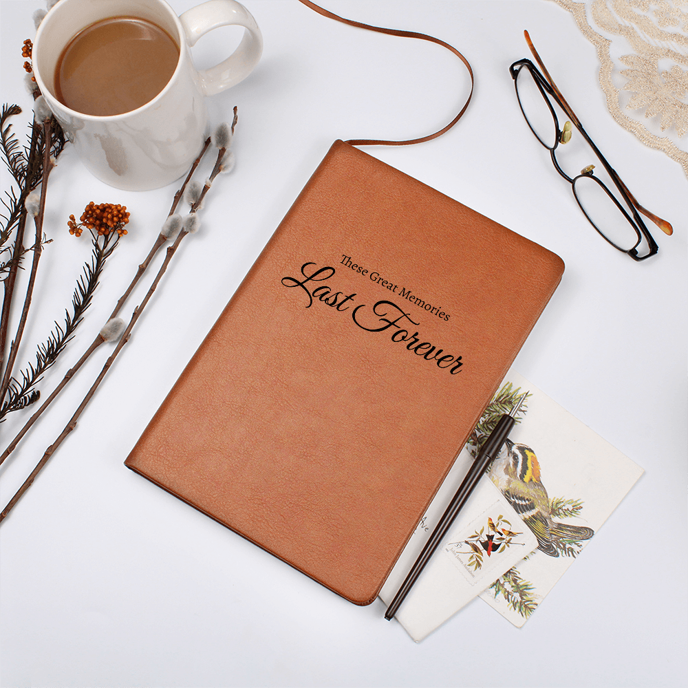 These Great Memories Last Forever - Vegan Leather Graphic Journal