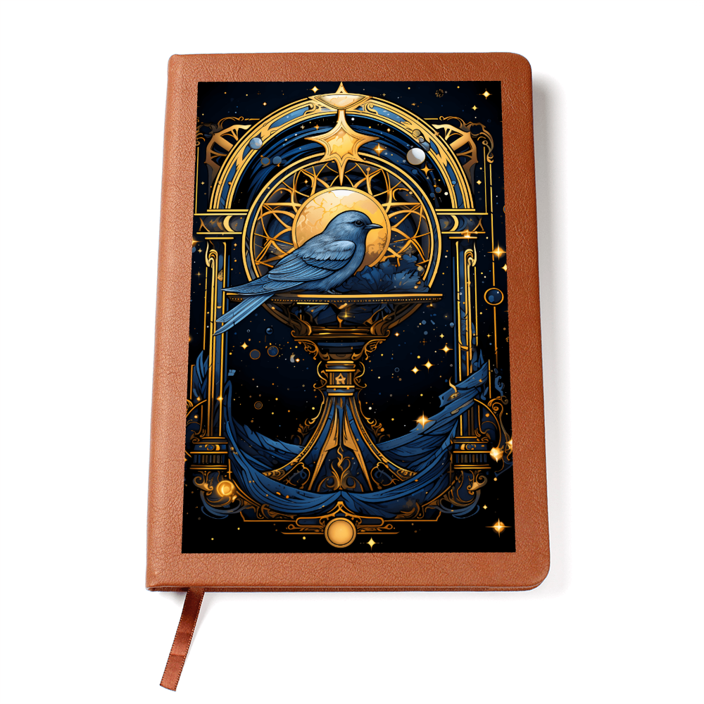 Bluebird Celestial Portal - Vegan Leather Graphic Journal