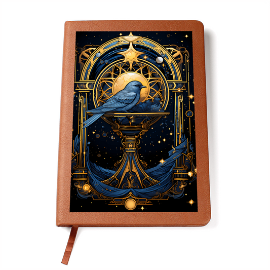 Bluebird Celestial Portal - Vegan Leather Graphic Journal