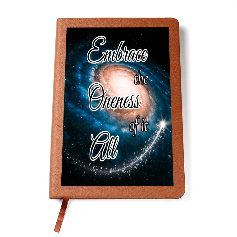 Embrace the Oneness of it all Graphic Journal Vegan Leather