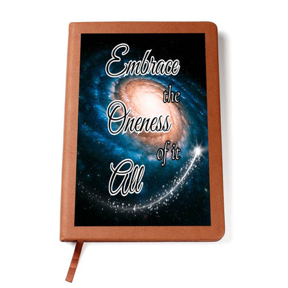 Embrace the Oneness of it all Graphic Journal Vegan Leather