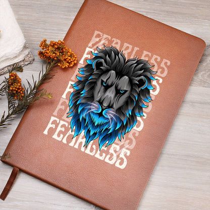 Fearless Lion Head Graphic Vegan Journal