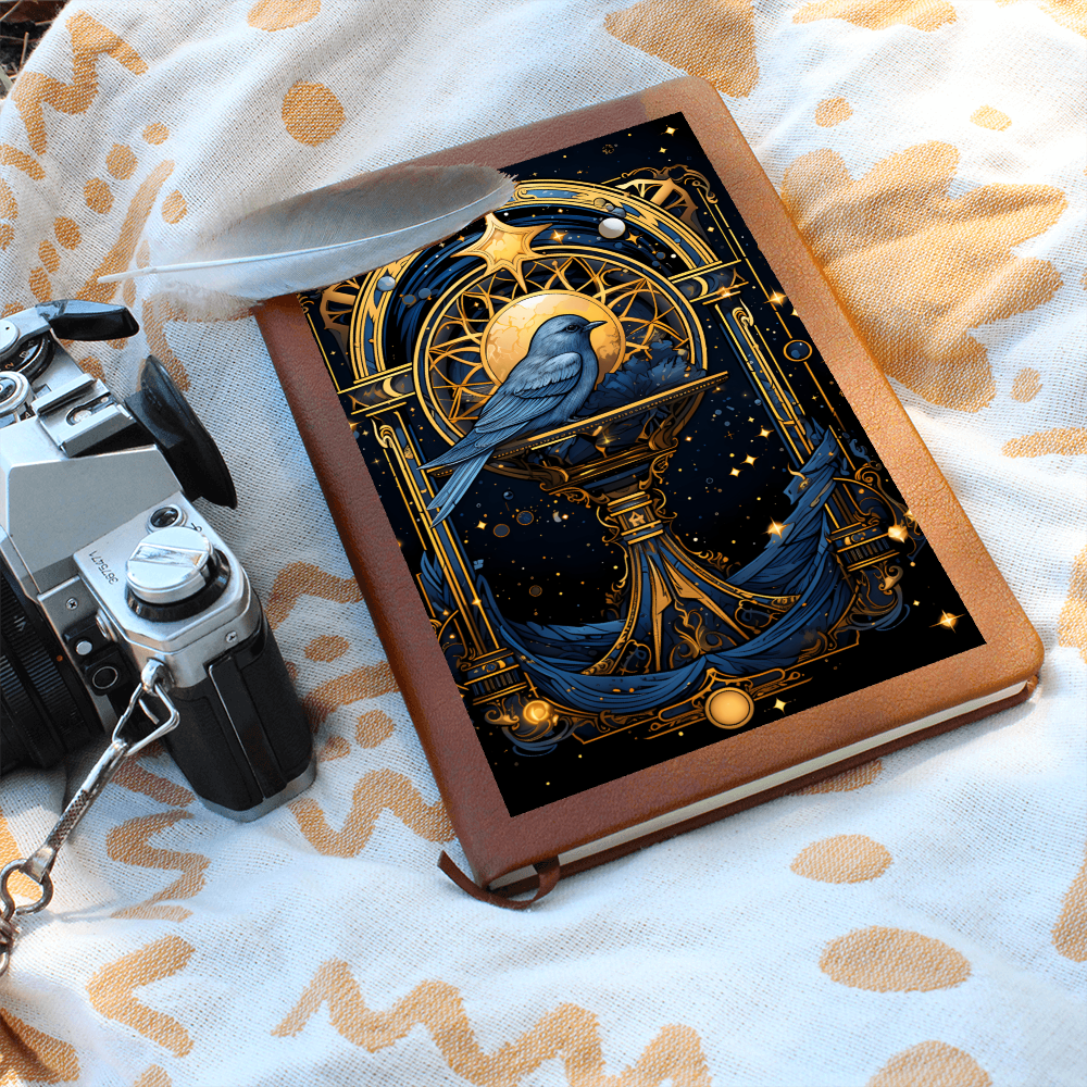 Bluebird Celestial Portal - Vegan Leather Graphic Journal