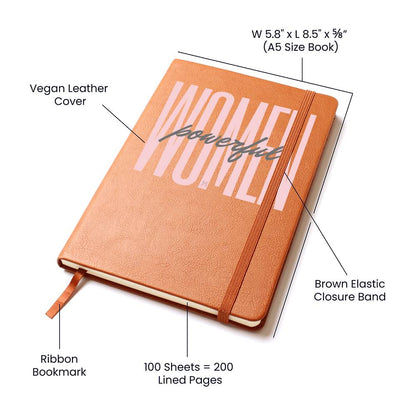 Powerful WOMEN - Graphic Journal Vegan Leather