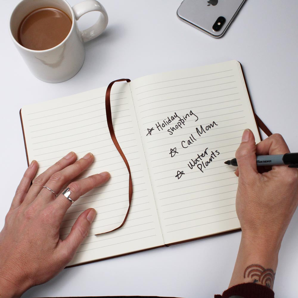 Love progress hope healing - Graphic Journal Vegan Leather