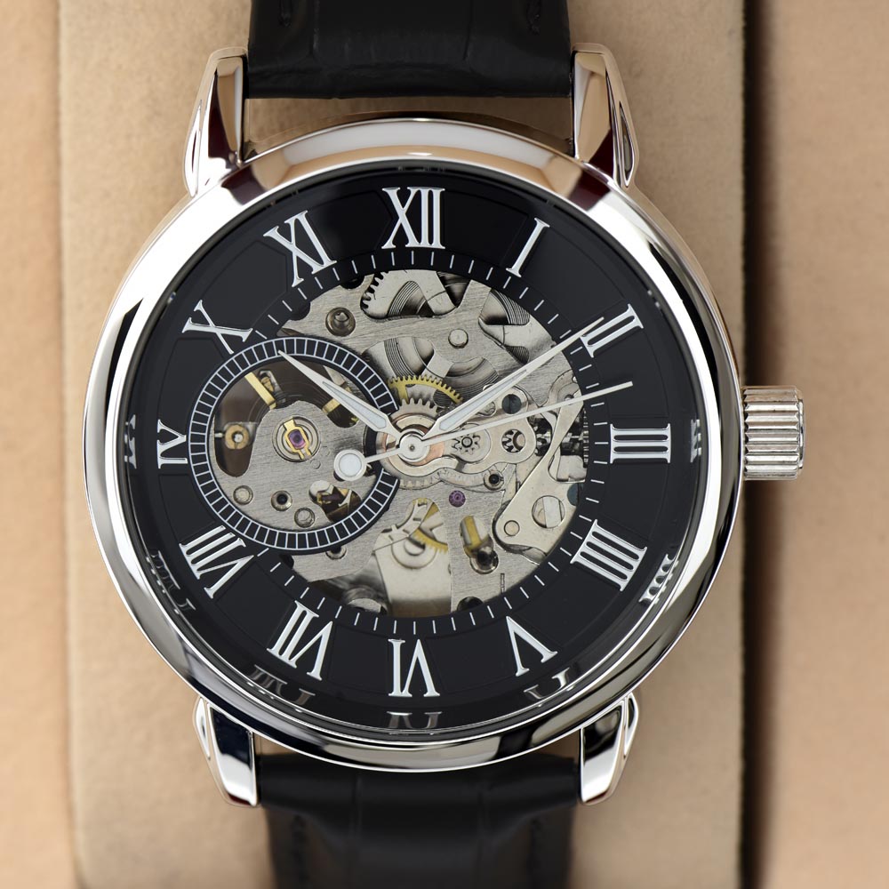 To My Husband Meeting You Was Fate - Men's Openwork Watch with Message Card Gift