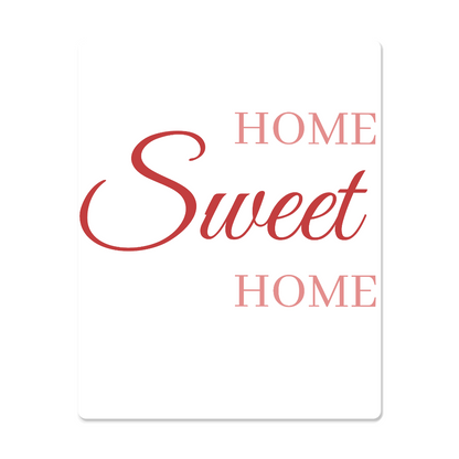 Home Sweet Home - Metal Art Print with Recessed Wooden Frame Hanging System