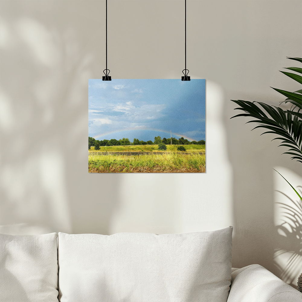Texas Highway Rainbow Photograph by Reiki Nan - High Gloss Poster
