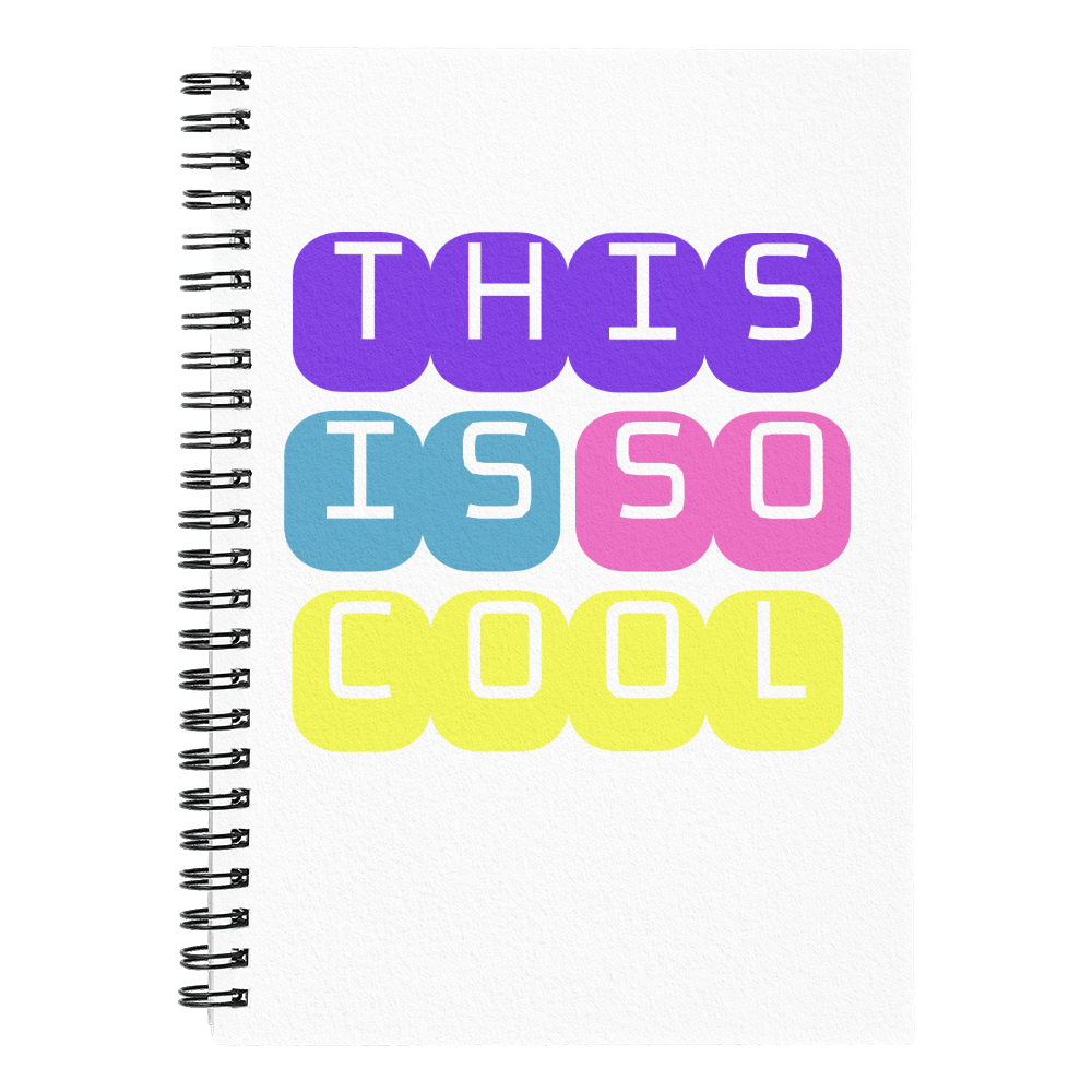 This is So Cool. - Spiral Journal 120 pages Choose Ruled Line or Graph Paper Interior