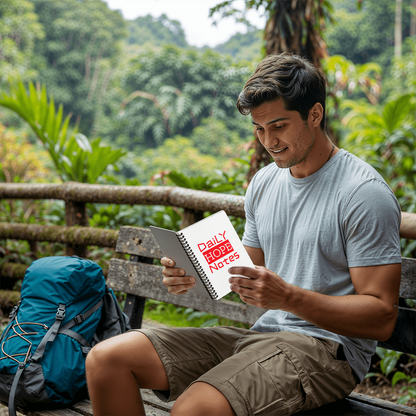 Daily HOPE Notes - Spiral Notebook in Ruled Lines or Graph Paper Options - 120 pages