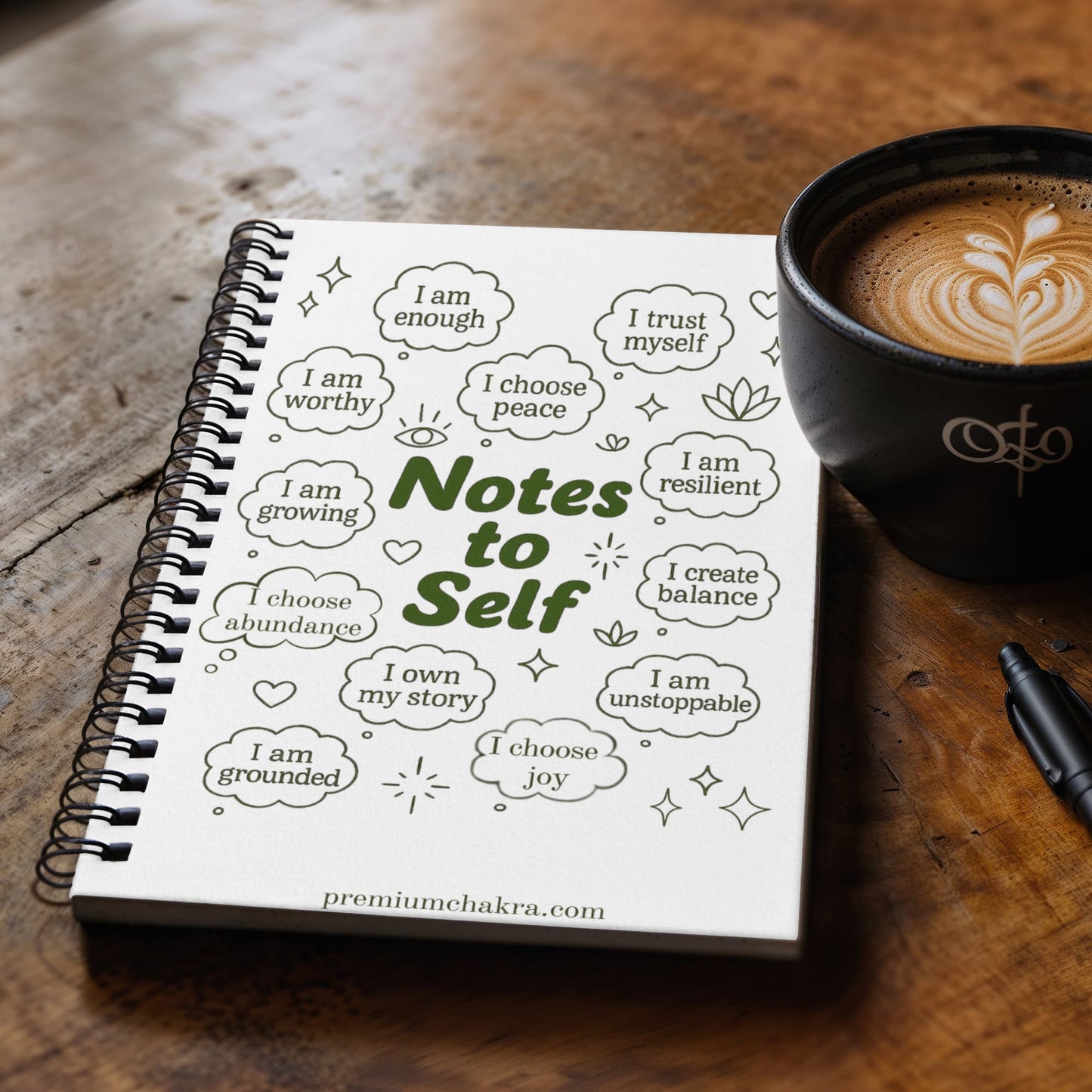 Notes to Self Journal - Reminders, Drawings, Thoughts - Stylish and Practical with Ruled Lines or Graph Page Options!