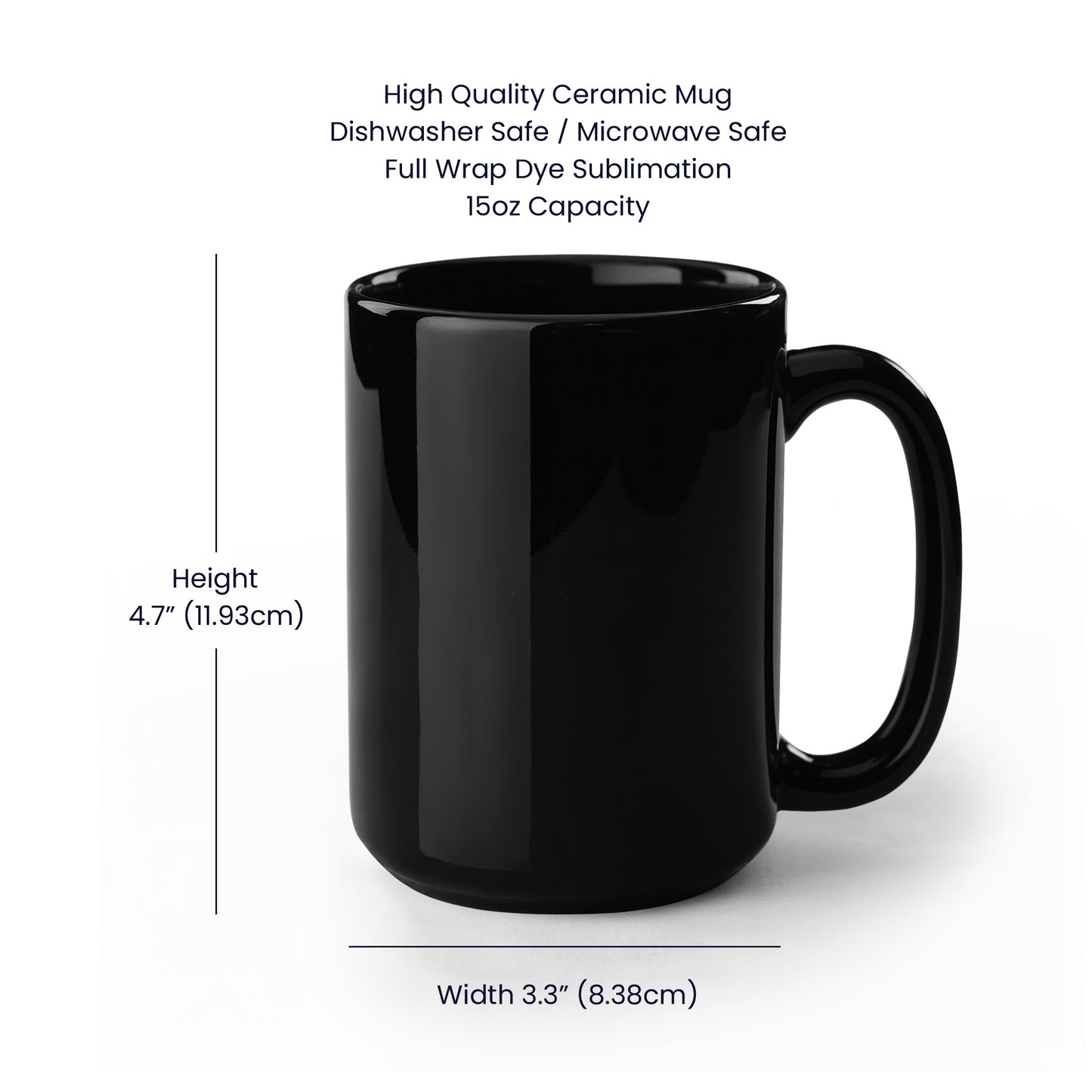 Grateful with Fall Border - Two-sided Print White Mug 15oz